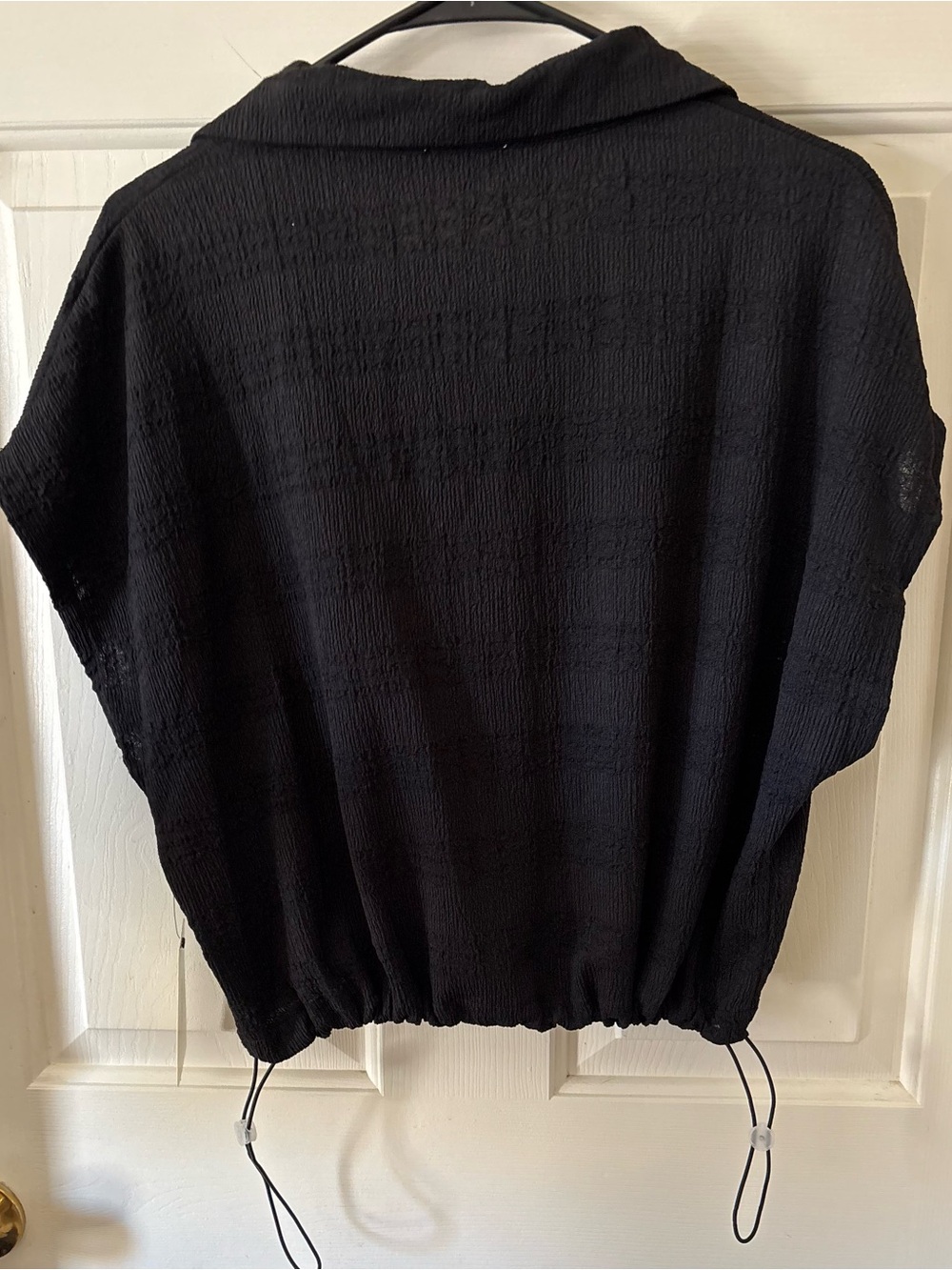 Juniors Button Up Shirt Black Size Large NWT - Picture 4 of 5